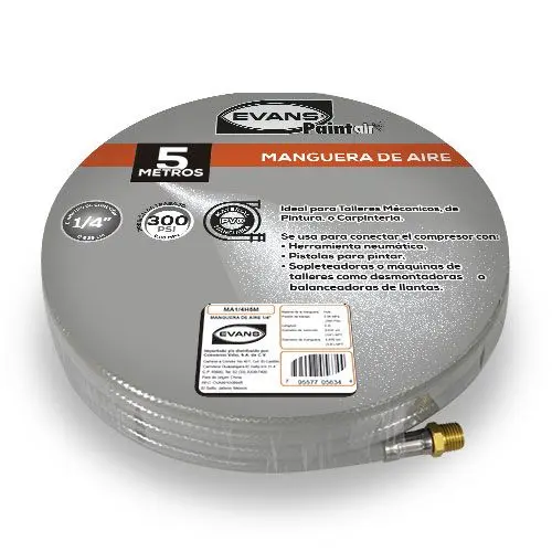 [EVA-MA1/4300PVC5M] MANGUERA DE AIRE 1/4 5 MTS