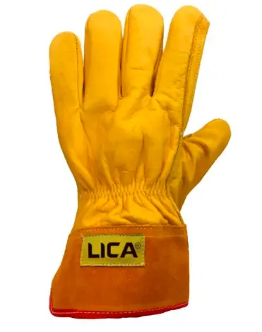 [LIC-B182RG-L] GUANTE PIEL TIPO ELECTRICISTA C/RESORTE