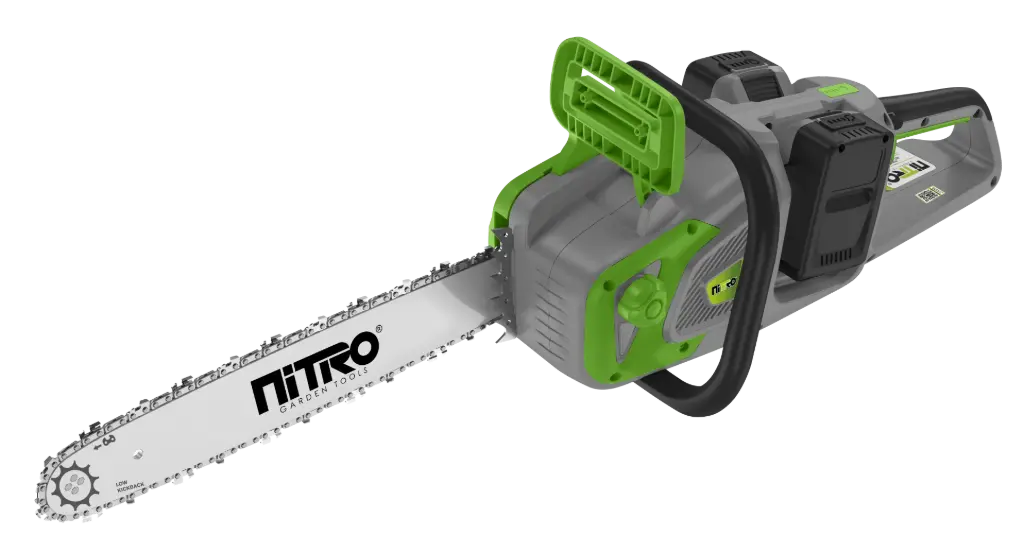 [NIT-MSB106] MOTOSIERRA INALÁMBRICA 1200W, BRUSHESS, BARRA DE 16", 2 BATERÍAS 40V, CARGADOR DOBLE