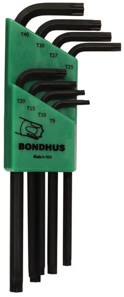 JUEGO DE LLAVES TORX LARGA T-9 A T-40 (8 PIEZAS)