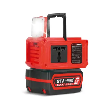 [EDO-ED-INV-21V-150] INVERSOR DE CORRIENTE PORTATIL / GENERADOR SALIDA USB-A Y USB-C 150 W CON BATERIA 5 AMP MAX Y CARGADOR 