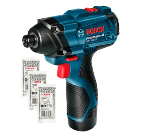 [BOI-06019F00G1+C01] DESTORNILLADOR DE IMPACTO 12 V 2.600 RPM (BOI-19F0-0G1) + 30 BROCAS DE CONCRETO