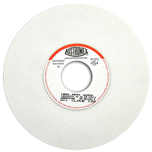 RUEDA P/AFILADO Y RECT. 7 X 3/4 X 1 1/4 GRANO 60 BLANCA