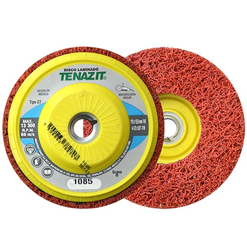 DISCO DE FIBRA DE SÚPER LIMPIEZA GRANO EXTRA GRUESO DE 115 X 15.9-11 MM