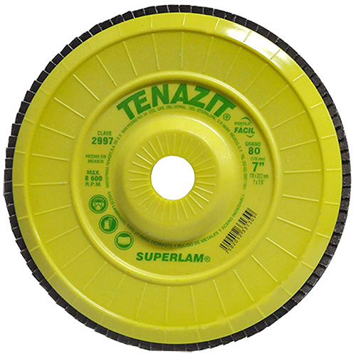 DISCO LAMINADO PLASTICO RECORTABLE 7 X 7/8 GRANO 80