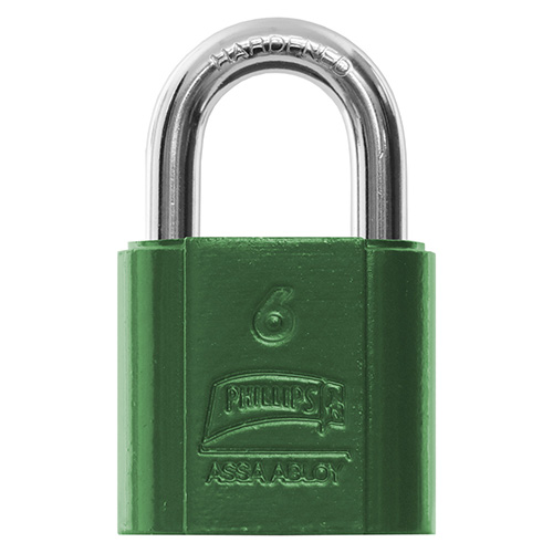 [PHI-MX2200] CANDADO GANCHO CORTO COLOR VERDE (PHI-2200)