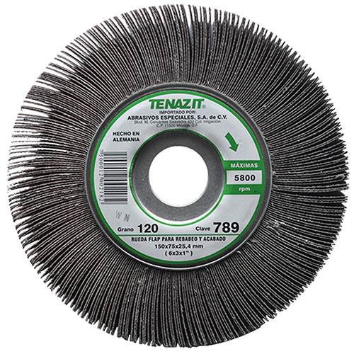 RUEDA FLAP 6 X 3 X 1 GRANO 120