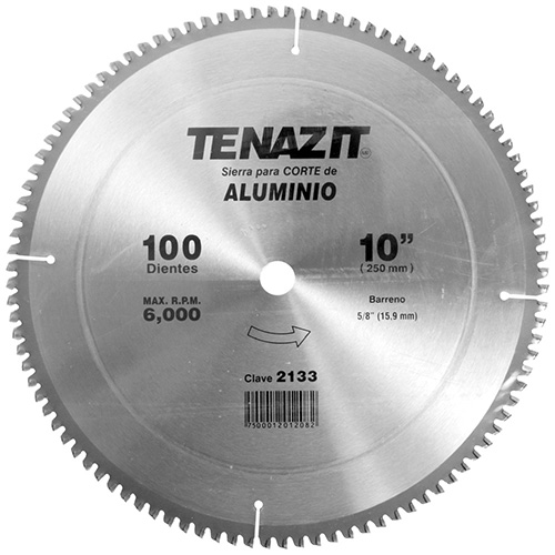 SIERRA METALICA 10 X 7/8 (100 DIENTES) P/ ALUMINIO