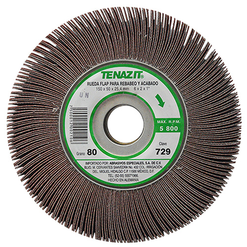 [AUS-729] RUEDA FLAP 6 X 2 X 1 GRANO 80
