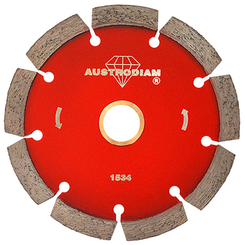 DISCO DE DIAMANTE P/CANTERA Y BLOQUE 4 1/2 X 5/64 X 7/8 LASER MEX ROJO PLATA