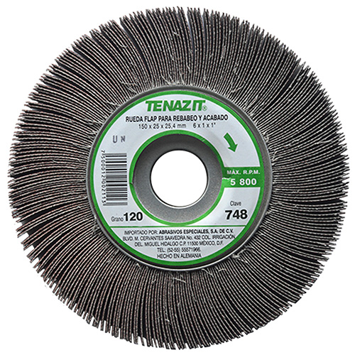 RUEDA FLAP 6 X 1 X 1 GRANO 120