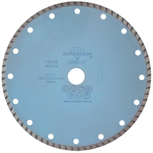 DISCO DE DIAMANTE P/USO GENERAL 9 X 0.118 X 7/8 TURBO EASY CUT