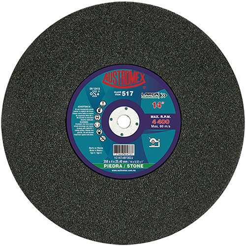 DISCO P/CORTE PIEDRA 14 X 5/32 X 1 (PLANO)