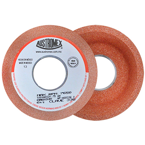 PIEDRA COPA VITRIFICADA 4 X 1 1/2 X 1 1/4 GRANO 60 (NARANJA)