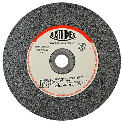 RUEDA DE 5 X 3/4 X 1/2 GRANO 36 (GRUESO)