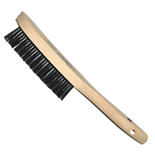 CEPILLO DE ALAMBRE V C/MAGO DE MADERA P/AC. INOX. 12 X 1-3/8