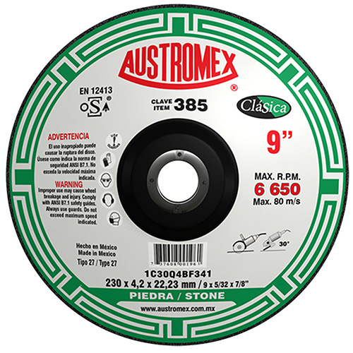 DISCO P/CORTE PIEDRA 9 X 5/32 X 7/8 (CUBO)