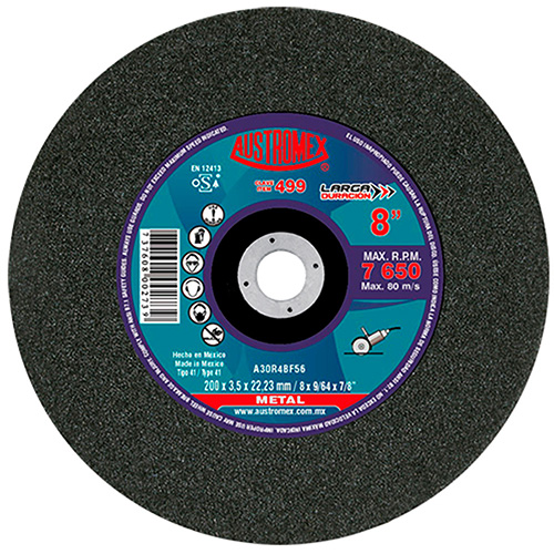 DISCO P/CORTE METAL 8 X 1/8 X 7/8 (PLANO)