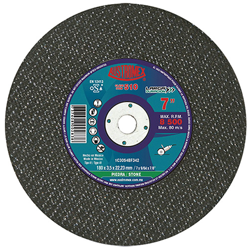 DISCO P/CORTE PIEDRA 7 X 9/64 X 7/8 (PLANO)