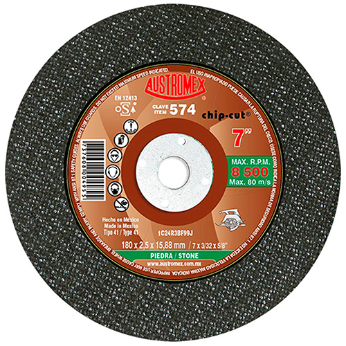 DISCO P/CORTE PIEDRA 7 X 3/32 X 5/8 (PLANO)(SIERRA CIRCULAR)