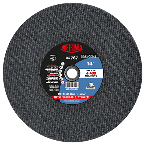 DISCO P/CORTE 14 X 3/32 X 1 DOBLE MALLA LINEA 2EN1 AC. INOX Y AC. AL CARBON EASY