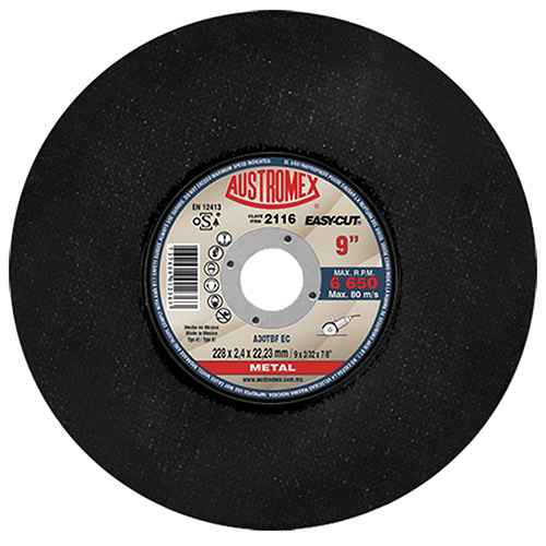 DISCO P/CORTE METAL 9 X 3/32 X 7/8 (PLANO) EASY CUT