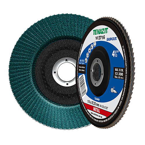 DISCO LAMINADO P/LIJAR FINO 4 1/2 GRANO 40 EASY CUT AZUL