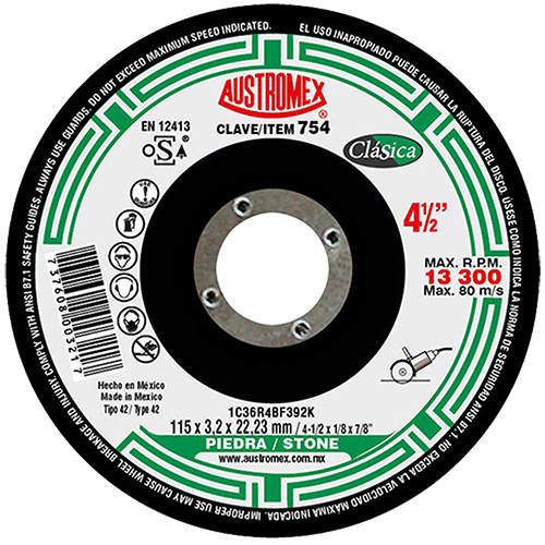 DISCO P/CORTE PIEDRA 4 1/2 X 1/8 X 7/8 (CUBO)