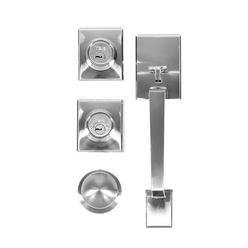 CERRADURA P/PUERTA PRINCIPAL (88370) NAPOLES CROMO MATE LLAVE-LLAVE