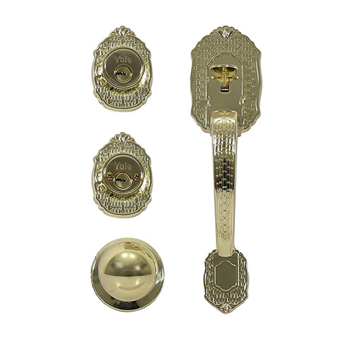 [YAL-MX80883] CERRADURA P/PUERTA PRINCIPAL (80883) VERONA LATON PULIDO LLAVE-LLAVE (YAL-EDC3VER)