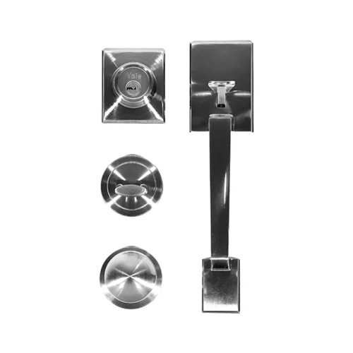 [YAL-MX88374] CERRADURA P/PUERTA PRINCIPA (88374) NAPOLES CROMO MATE LLAVE-MAR