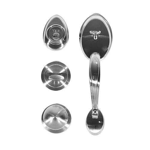 [YAL-MX80872] CERRADURA P/PUERTA PRINCIPAL (80872) VENECIA CROMO MATE LLAVE-MARIPOSA (YAL-EUS26DVEN)