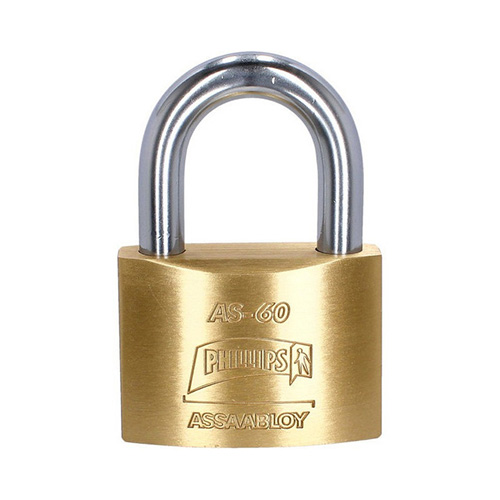 [PHI-MX1264] CANDADO LATON C/LLAVE DE PUNTOS (PHI-AS60)