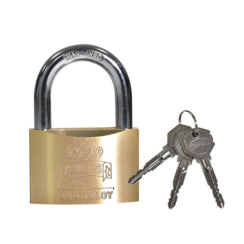 CANDADO LATON C/LLAVE TETRA (PHI-TX50)