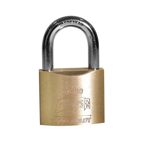 CANDADO LATON C/LLAVE DE PUNTOS (PHI-AS40)
