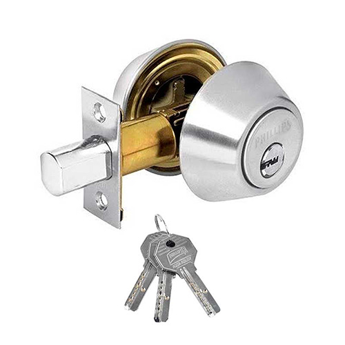 [PHI-MX5349] CERROJO P/SEGURIDAD LLAVE-LLAVE C/LLAVE DE PUNTOS ACERO INOX. (PHY-5349)