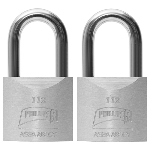 [PHI-MX1177] CANDADOS METALICOS GEMELOS 112GL BLISTER (2 PZAS.) (PHI-1177)