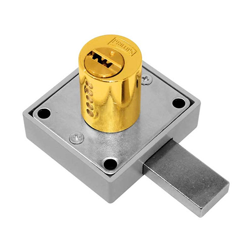 [PHI-MX34] CERRADURA P/CLOSET DE CAÑON LARGO LATON (PHI-250L)