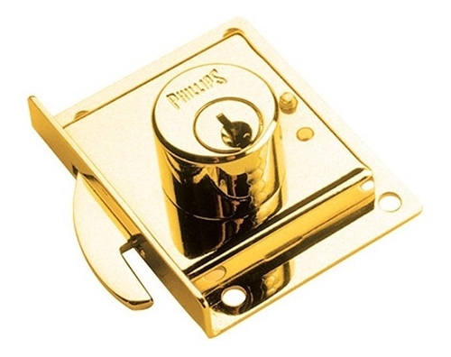 [PHI-MX22] CERRADURA P/PUERTA CORREDIZA DERECHA LATON (PHI-72DL)