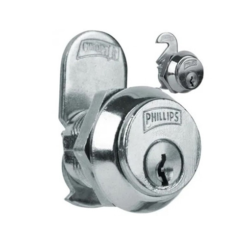 [PHI-MX12] CERRADURA P/ARMARIOS Y GABINETES C/PALETA CROMO 25mm (PHI-50PC)