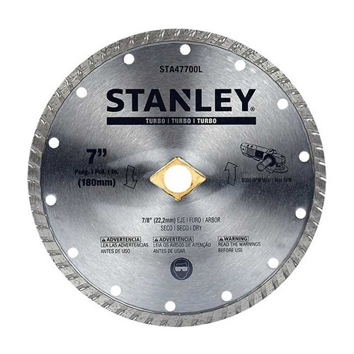 DISCO DE DIAMANTE P/USO GENERAL 7 X 7/8 TURBO STANLEY