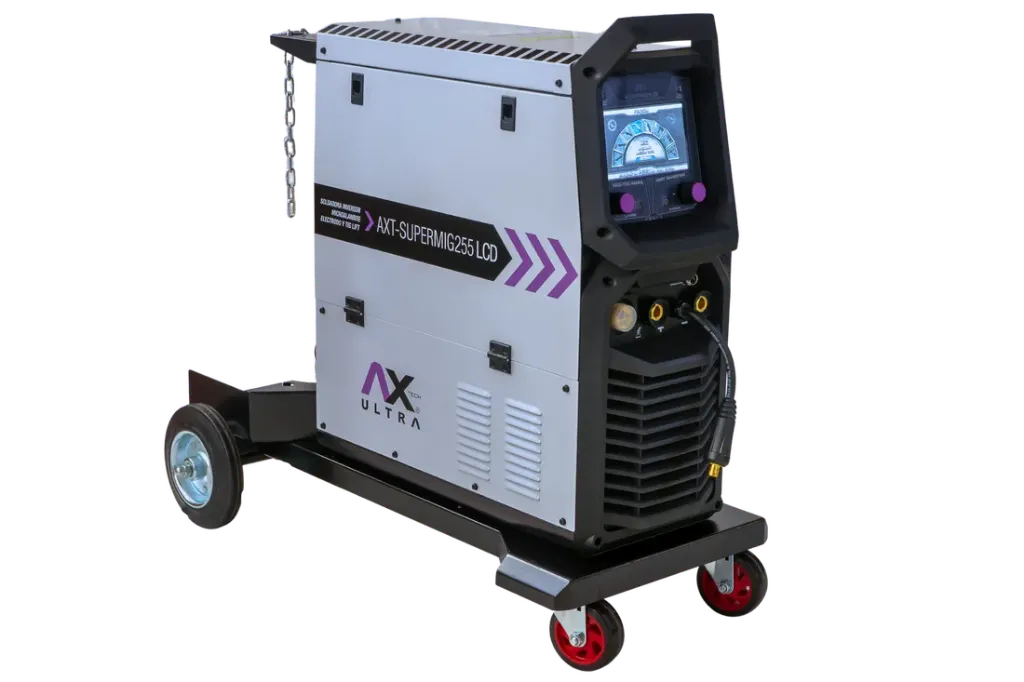 SOLDADORA INVERSOR MIG/MAG, ELEC Y TIG LIFT 250A, 220V-1PH,PANTALLA LCD, 5-15KGS