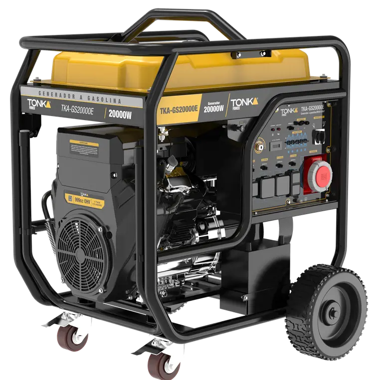 [TKA-GS20000E] GENERADOR 20000 Wtts, 28HP, 127/220V, MONOFASICO Y TRIFASICO, DOS PISTONES, MARCHA, BATERIA Y LLANTAS