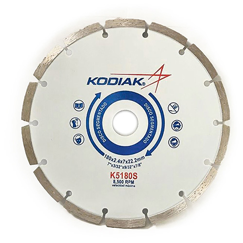 DISCO DE DIAMANTE P/USO GENERAL 7 X 7/8 ECONOM. SEGMENTADO