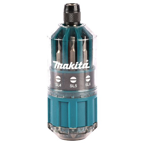 IT DE PUNTAS P/ATORNILLAR + SUJETADOR C/CAMBIO RAPIDO EN ESTUCHE (18 PZAS.)