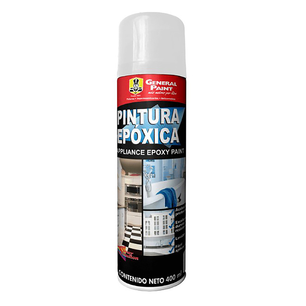 PINTURA EPOXICA BLANCA P/PISOS METAL Y MADERA USO RUDO P/LARGA DURACION (400ml)