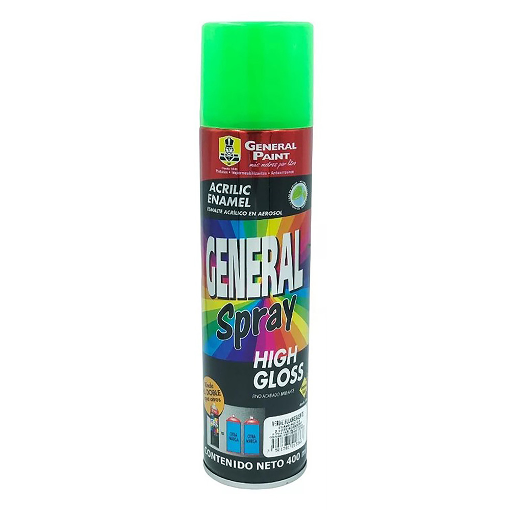 PINTURA EN SPRAY (BOTE 400ml) VERDE FLUORECENTE