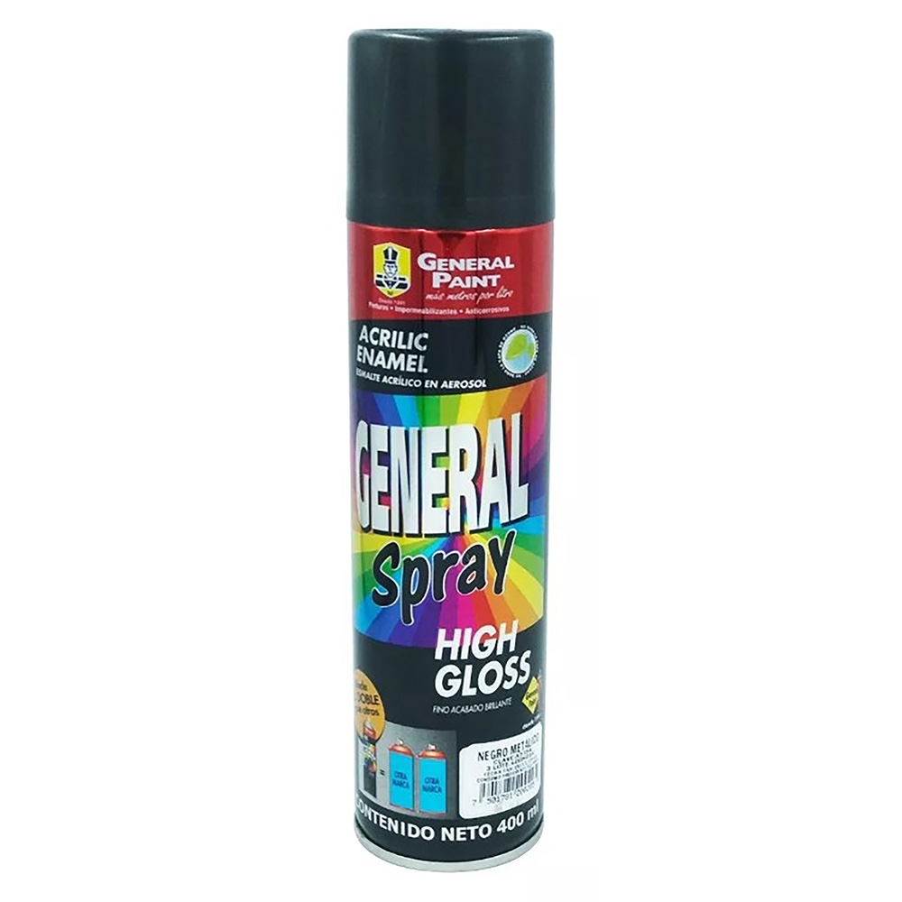 PINTURA EN SPRAY (BOTE 400ml) NEGRO METALICO
