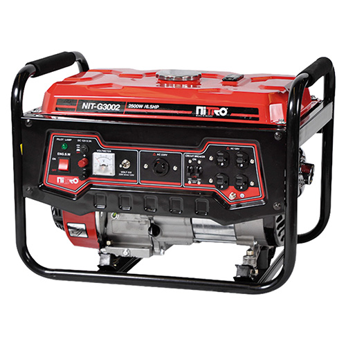 [NIT-G3002] GENERADOR A GASOLINA 2,800 W 6,5 HP 120-220 V/60Hz (4 TIEMPOS) ENC. MANUAL