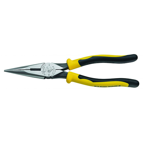 PINZA DE PUNTA CONICA C/CORTE LATERAL DE 8 MANGO BICOLOR